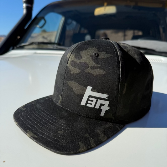Vintage TEQ Logo Camo Hat - PRESALE